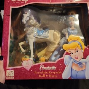 Cinderella Porcelain Keepsake Doll and Horse – Brass Key Collectibles